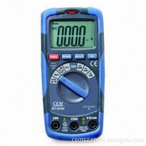 Digital Multimeter with Double Moulds, No-contact ACV Detection